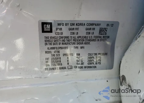 2023 Buick Encore Gx Essence из США, поврежденный, VIN KL4MMFSL5PB041815